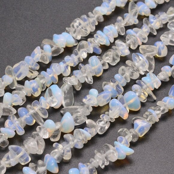 5-8mm Opalite Chip Bead Strand - Picture 2 of 2